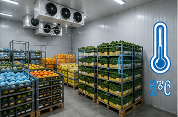 Cold storage warehouse for food pharmaceuticals and temperature-controlled logistics